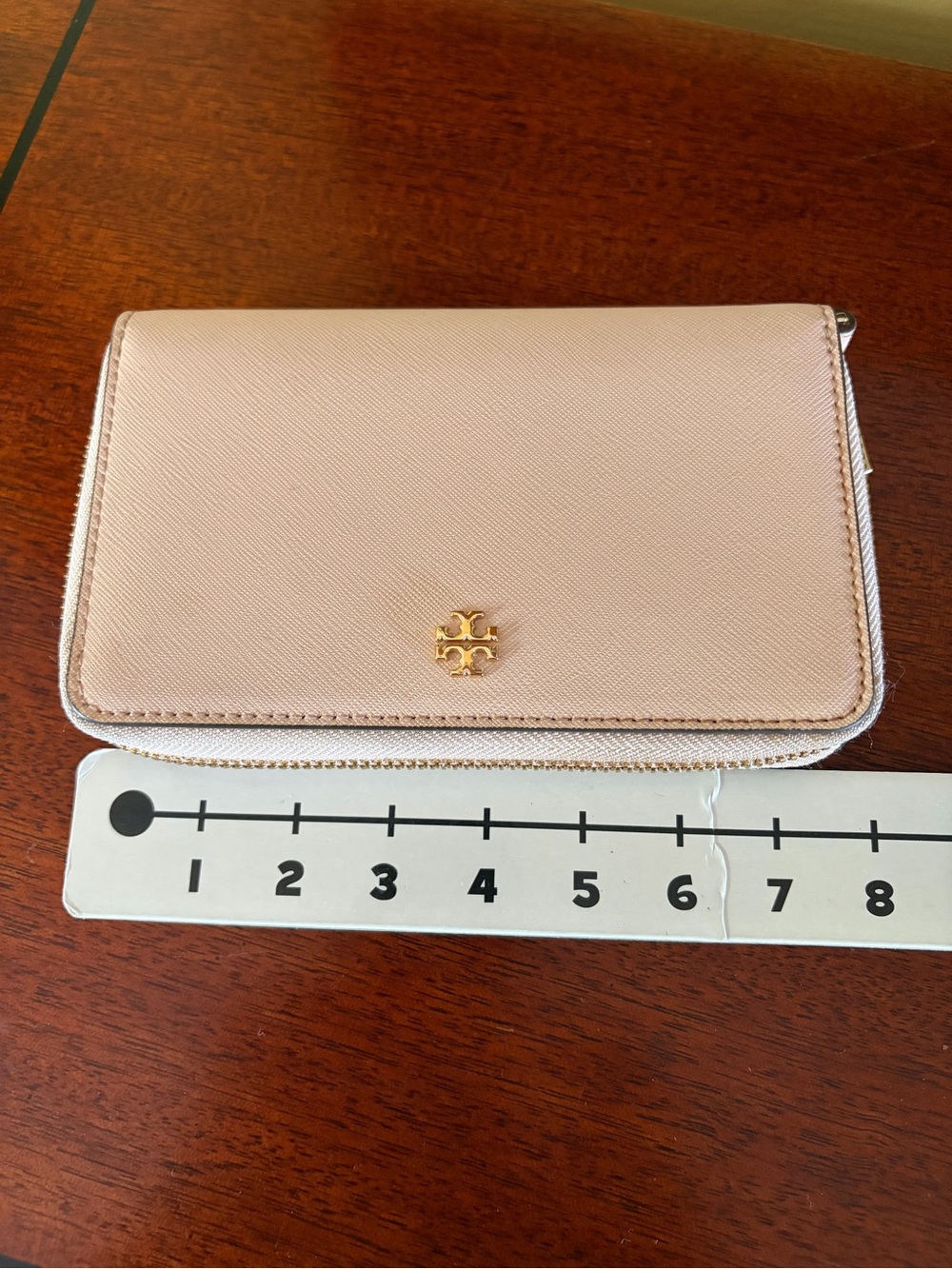 Tory Burch Robinson Continental Wallet Rose Gold - Picture 4 of 8